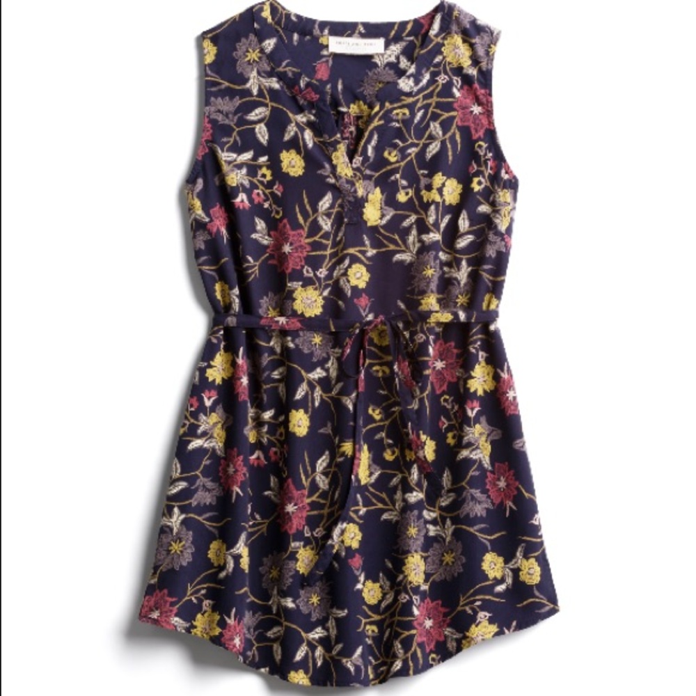 Skies are Blue navy/floral maternity blouse